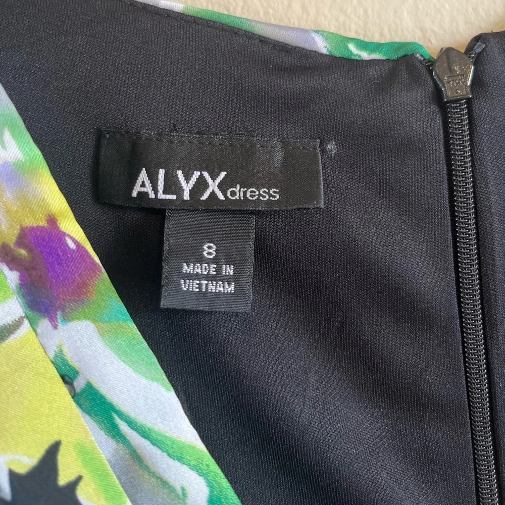 Alyx black draped colorful chest 50’s dress - Picture 10 of 10